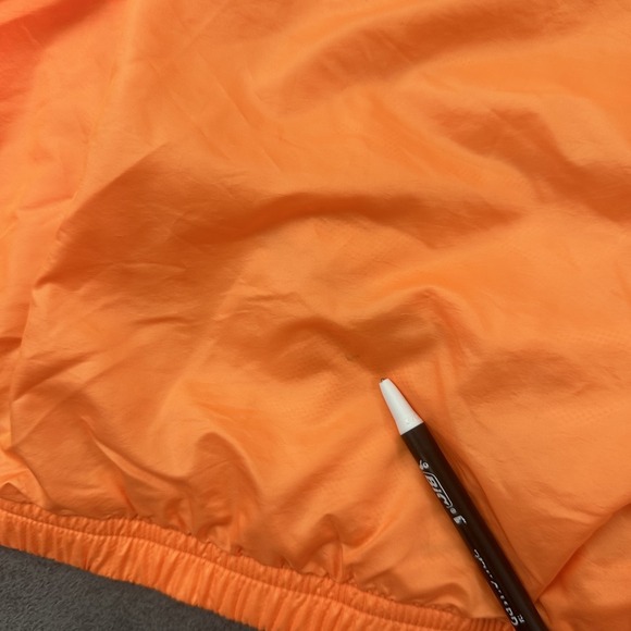 nike windbreaker jacket wome's size 1X JUST DO IT orange pullover lightweight - Picture 5 of 12
